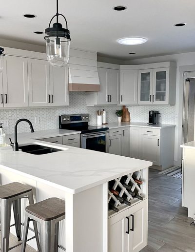 Platinum Pro Coatings new kitchen cupboards painted
