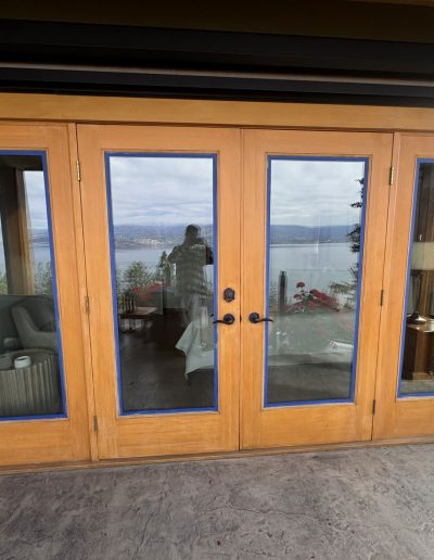 Platinum Pro Coatings patio door staining